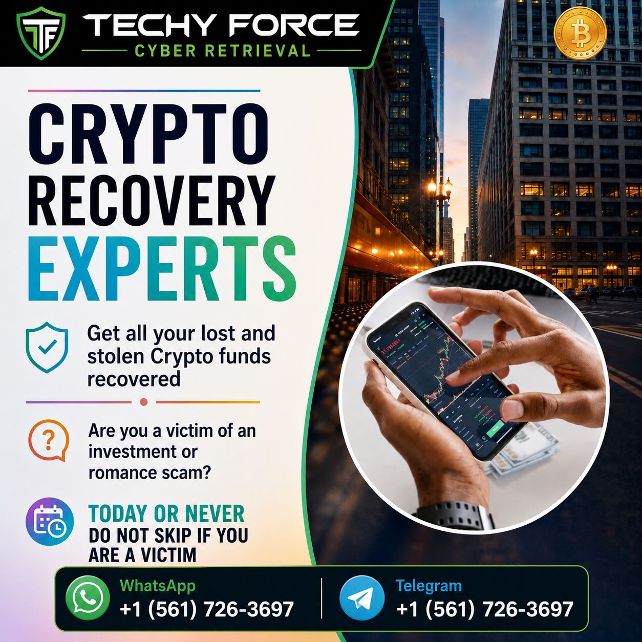 HOW TO HIRE A BITCOIN RECOVERY EXPERT: GO TO TECHY FORCE CYBER RETRIEVAL