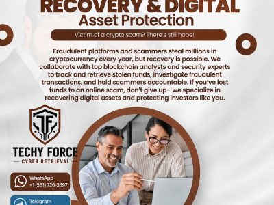 RECOVER SCAMMED USDT AND BITCOIN WITH THE SUPPORT OF  TECHY FORCE CYBER RETRIEVAL