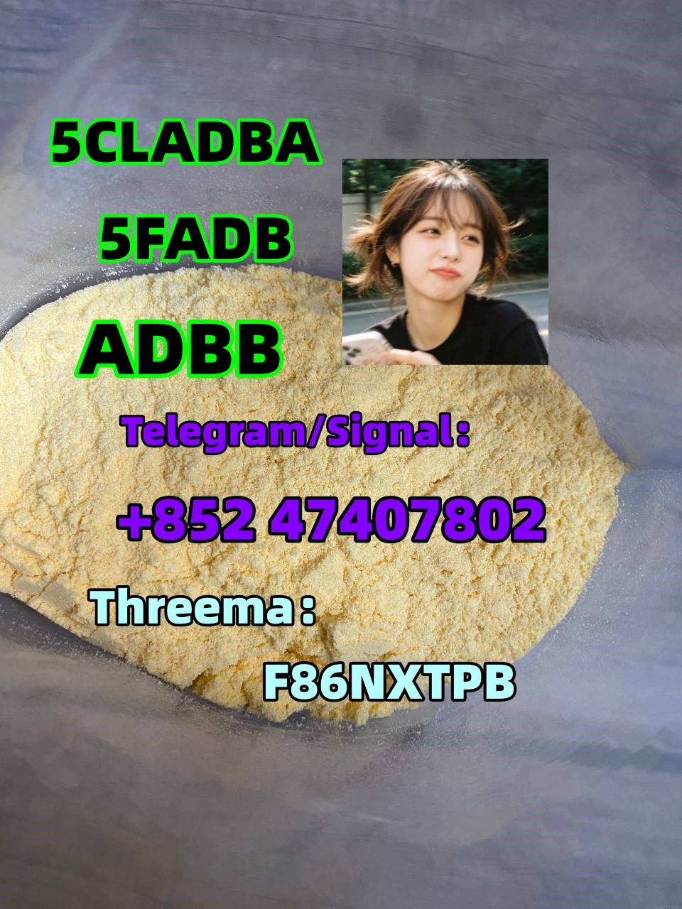 5cladba - 5cladba Yellow Cannabinoid Powder 5CL-ADB-A 5f-adb 5fadb Strong Effect