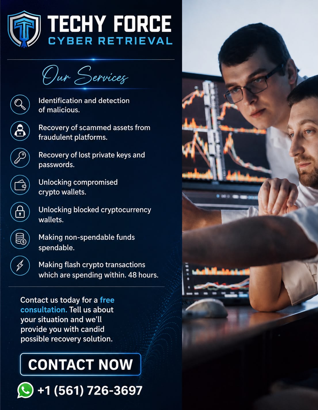 HOW TO HIRE AND RECOVER LOST OR SCAMMED ETH AND CRYPTO. VISIT  TECHY FORCE CYBER RETRIEVAL